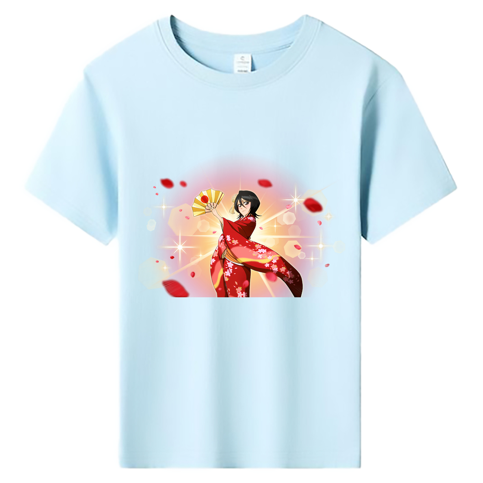 （画像用） ブリーチ 朽木ルキア BLEACH Kuchiki Rukia 綿100％キッズTシャツ（フロントプリント）